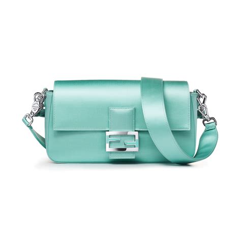 fendi tiffany bag satin|Fendi blue baguette.